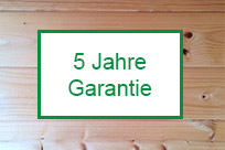 5 Jahre Garantie