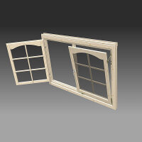 Doppelfenster mit Rundbogen 1530x990mm